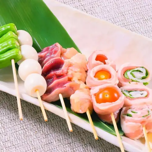 【野菜巻き串】レタス巻き/ミニトマト巻き/うずら巻き/万葱巻き/しそ巻き