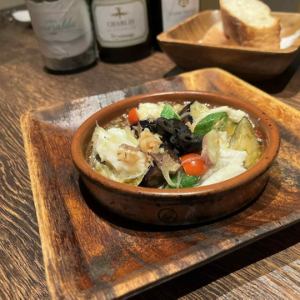 ハモと夏野菜のアヒージョ