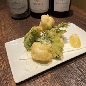 ハモと大葉のチーズフリット