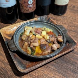 鶏ハツと地中海野菜のオイスターソースグリル