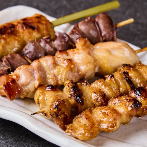 5 skewers of your choice *Please choose either salt or sauce