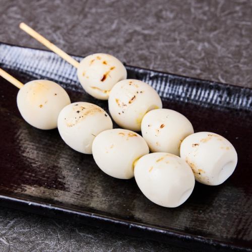 19. Quail egg skewers (2 skewers)