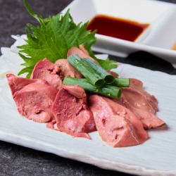 Domestic chicken liver sashimi