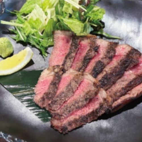 Charcoal grilled A5 Japanese black beef sirloin