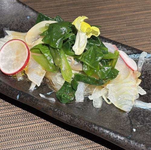 Sea bream carpaccio