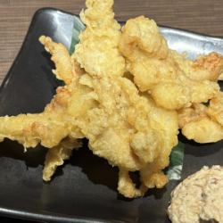 Chicken neck tempura
