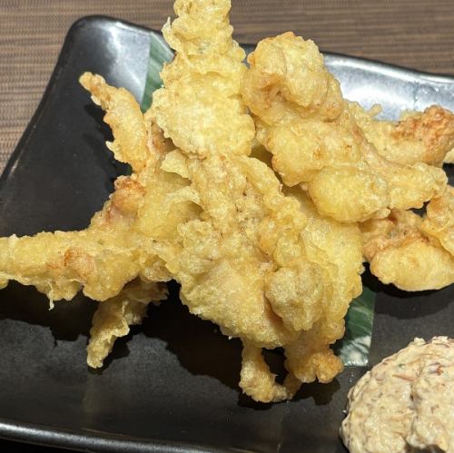 Chicken neck tempura