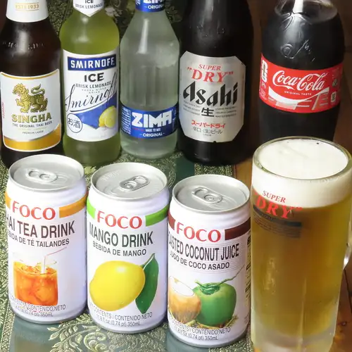 お酒からソフトドリンクまで種類豊富!
