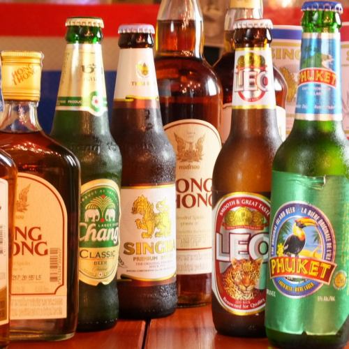 【タイビール】シンハー/チャーン/レオ/プーケットビア/サンミゲール・ブランカの５種類があります♪