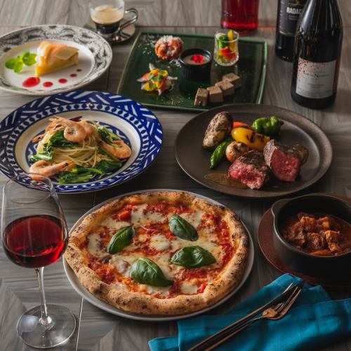 All-you-can-drink drink [Akaushi & PIZZA] Kumamoto Italian course 6,500 yen