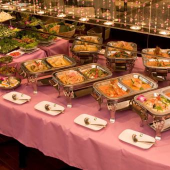 【ホットペッパー限定★平日ランチ】タイ料理約30種 90飲み放題付き!2980円(税込)