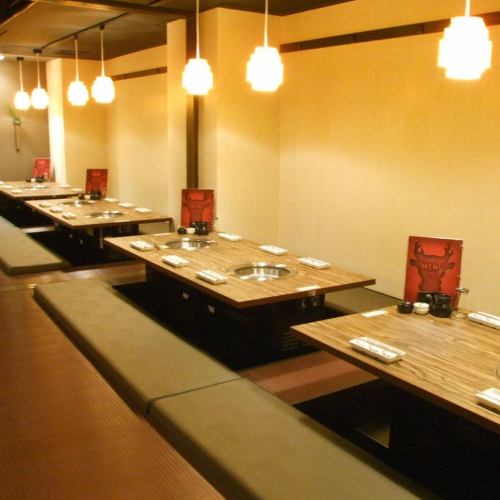 The tatami room can accommodate up to 46 people.