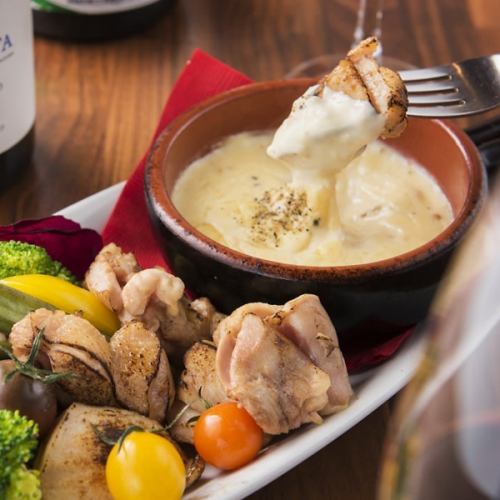 All-you-can-eat cheese fondue