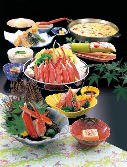 [Total 11 dishes] Snow crab favorite course “Shibazakura” 9,350 yen