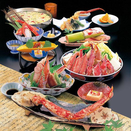 [Total 11 dishes] Taste comparison crab favorite course <<Nure>> 18,150 yen