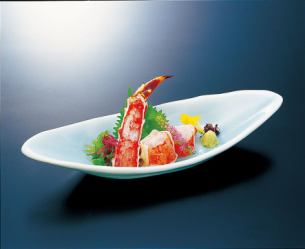 King crab sashimi