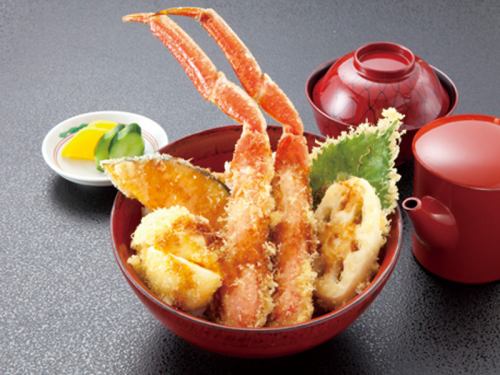 Snow crab tempura bowl