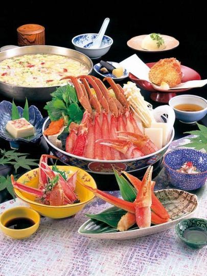 [共9道菜品]螃蟹涮锅套餐“七中堂”10,450日元