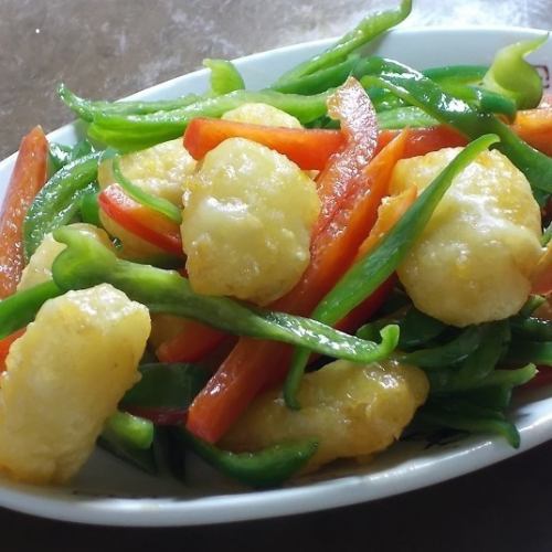 Butter-fried squid
