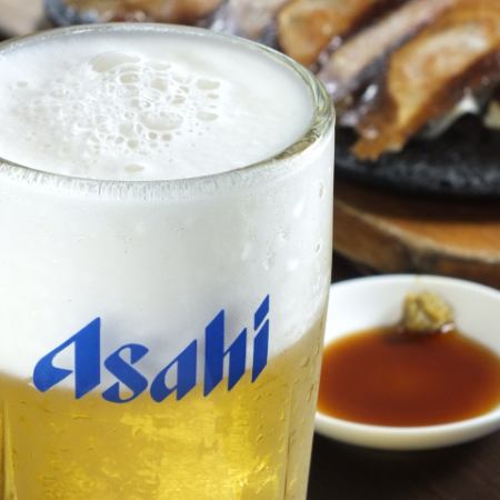 All-you-can-drink with draft beer is available for 1,854 yen for 2 hours!