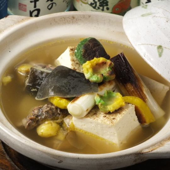 Soft-shelled turtle small pot is 3850 yen for 2 people