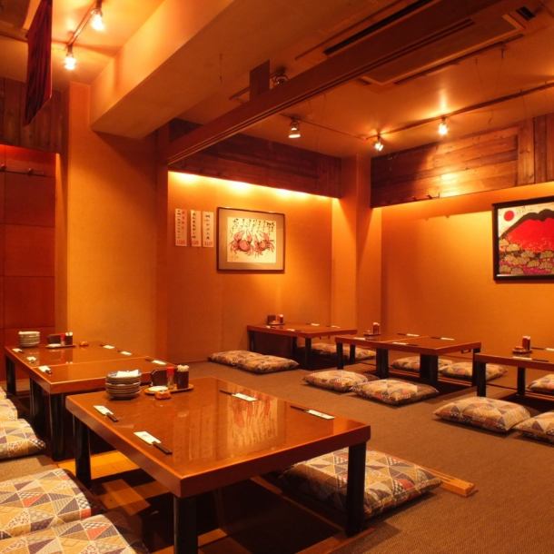 ◆充满日本情感◆Ozaki私人房间可容纳4人，最多可容纳60人。对于每个场景，如公司宴会和鱼类爱好者喝酒派对......◎
