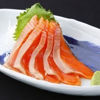 Canadian salmon sashimi