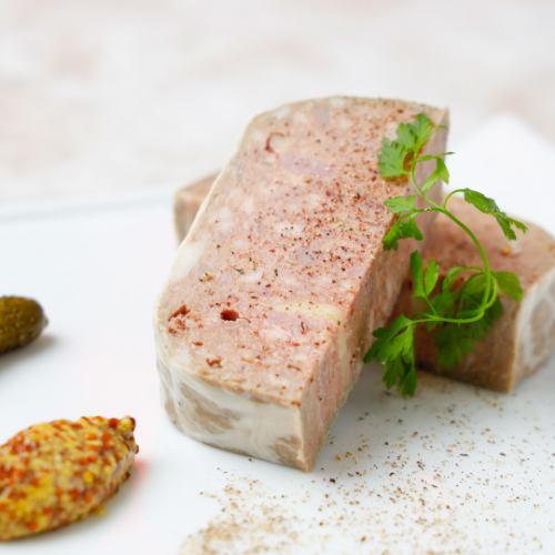 Thickly cut pate de campagne