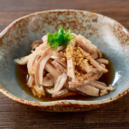 Crunchy offal with ponzu sauce