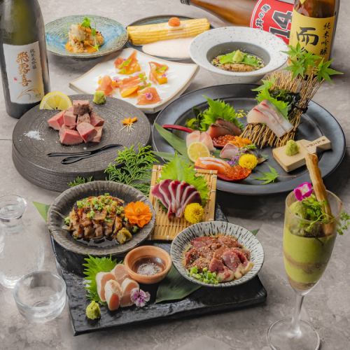 [Recommended for welcome and farewell parties!!] Ranbo original sashimi and sake all-you-can-drink course for 2 hours 5,000 yen (tax included)