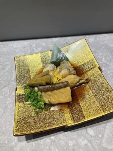 らんぼの裏看板メニュー 博多名物絶品あら炊き