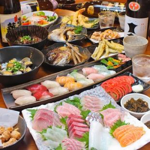 All-you-can-eat sushi!! [Hakata Toyoichi Omakase Course] 5,500 yen including 1.5 hours of all-you-can-drink!