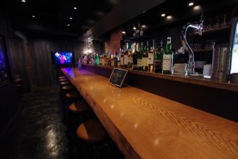 お1人様でも気軽に飲みに来れるカウンター席