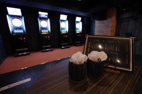ダーツエンターテインメント！4台のダーツ台をご用意