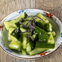 Crushed cucumber