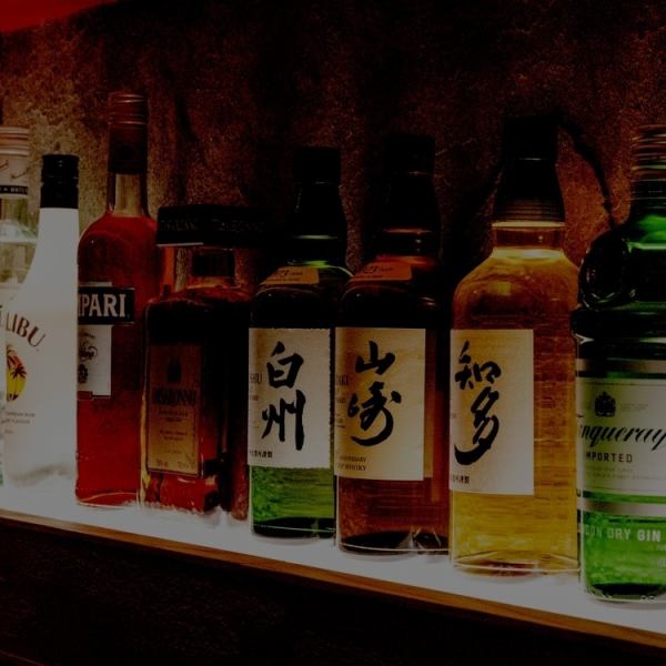 Prepare your favorite cocktails.We offer fresh cocktails and Japanese whiskey according to your taste