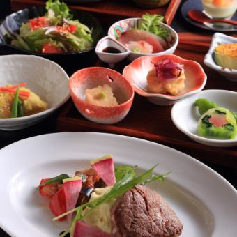 夏季限定【90分飲み放題付】納涼床特別コース～鴨川～<全12品>12100円（税込）