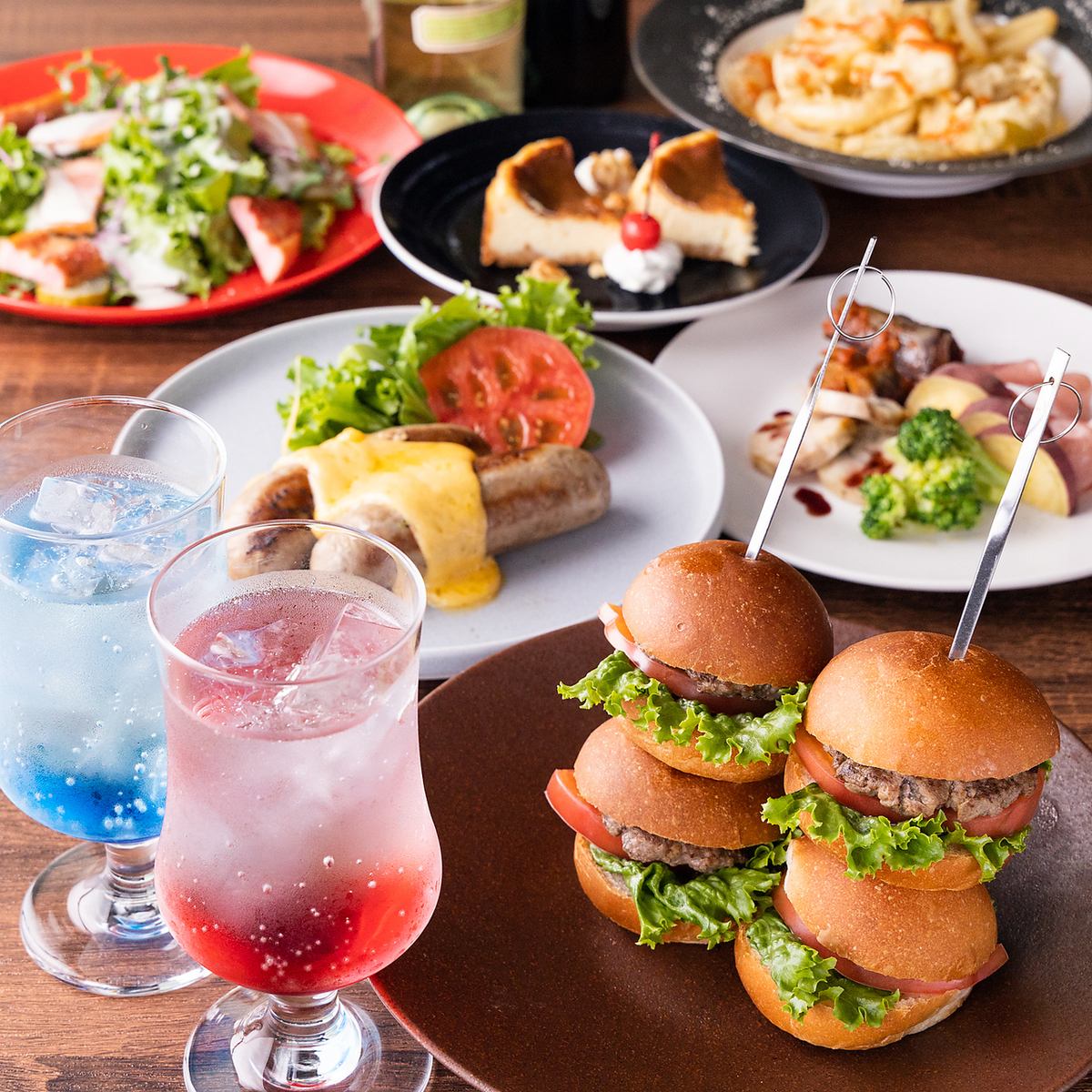 Freshly made burgers at a freshly made restaurant!