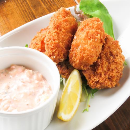 fried oysters with homemade tartare