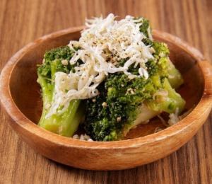 Broccoli and Shirasu Aglio e Olio