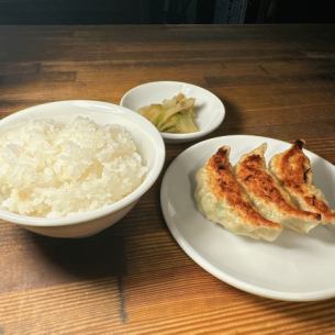 【拉麺用Aセット】小ライス・餃子3個・漬物