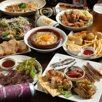 【スペシャルコース】全8品2Hビール込み飲放題付◇6000円