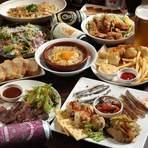 厳選ビールに合うこだわり料理の数々を◎