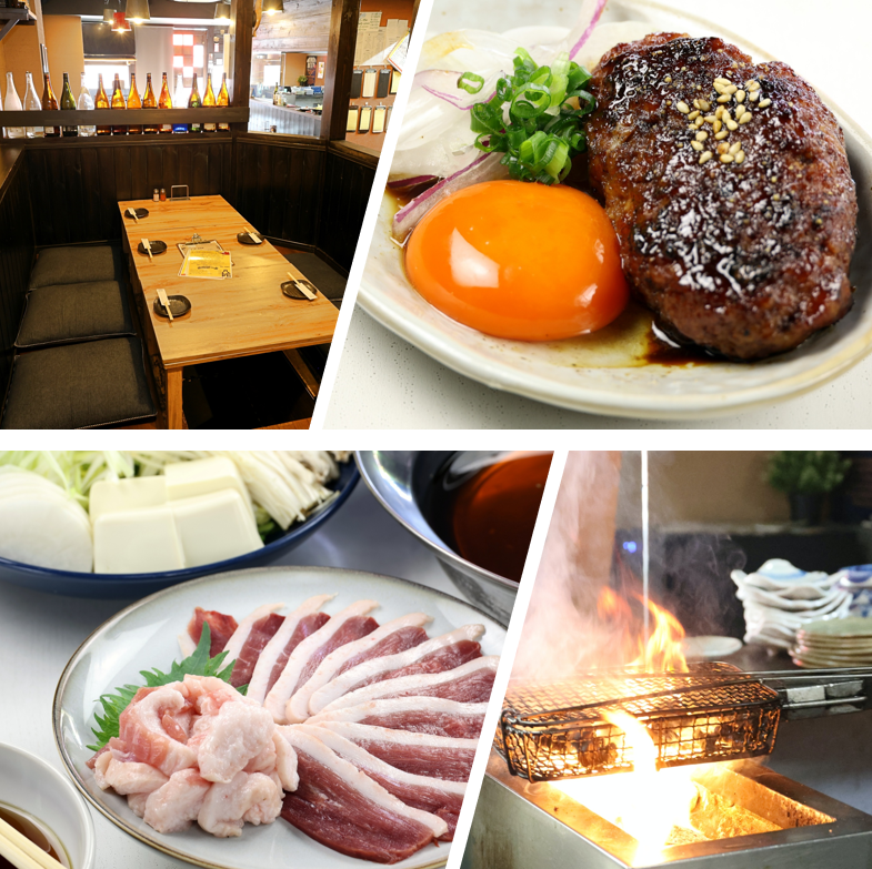 河内鴨や鹿児島県産茶美豚を使用しています!