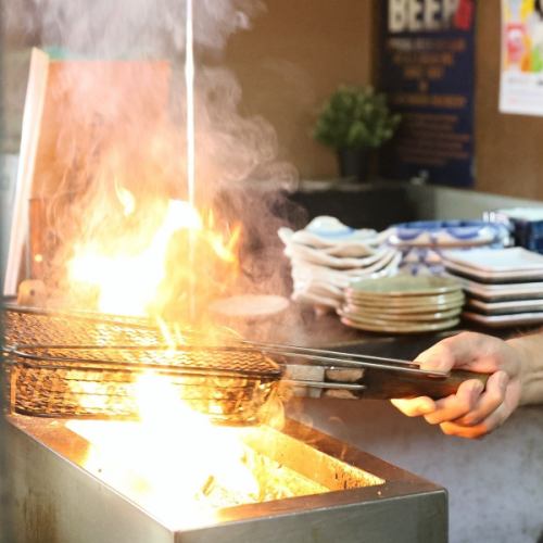 土佐備長炭を使用!