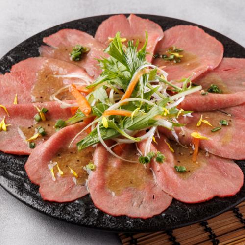 Beef tongue sashimi [carpaccio flavor]