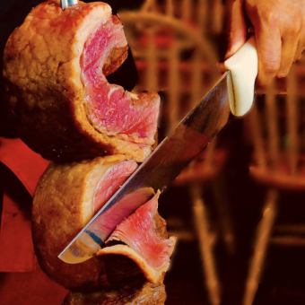 《OPEN記念★限定プラン》20種類シュラスコ食べ放題+サイドメニュー3品 2H 4,950円→4,000円