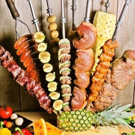 All-you-can-eat churrasco and Brazilian cuisine in Shinagawa!