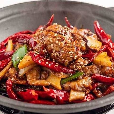 Dried beef hotpot