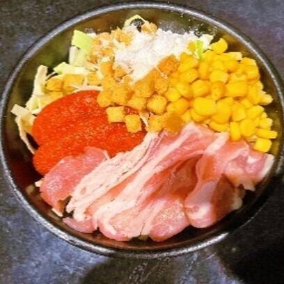 明太子奶油文字燒